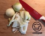 Hagymás szűzérme krumplival recept fázis 1 fotója