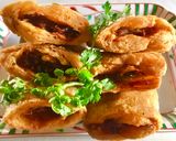 Hình bước làm 5 của món Sườn chay dồn thịt chiên