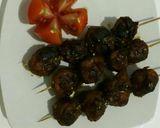 Foto langkah ke 6 dari resep Sate bakso bakar oven puedas.