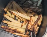 A picture of step 2 of Air fryer Kohlrabi Fries.