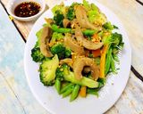 Hình bước làm 3 của món Cật Heo Xào Bông Cải, Đậu Que