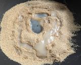 A picture of step 1 of Sooji Halwa.
