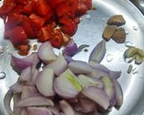 A picture of step 3 of Mushroom masala.