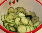A picture of step 2 of Kids-friendly Cucumber Vinaigrette Salad.