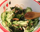 A picture of step 4 of Kids-friendly Cucumber Vinaigrette Salad.