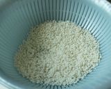 A picture of step 1 of Ohagi Rice Cakes .