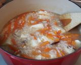 A picture of step 3 of Ojiya (Japanese Rice Soup).
