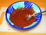 Cuernos de crema de chocolate