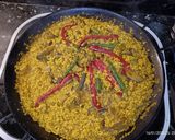 Foto del paso 4 de la receta: Arroz meloso con setas, magra y espárragos trigueros. (paella)