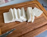 Une image de l'étape 8 de Courgettes jaunes grillées sauce crème,feta, menthe.