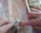 Une image de l'étape 4 de Triangle ou les cigarres farcie au poulet épinards au crème.