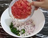 A picture of step 9 of Rangeen Pulao.