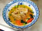 Canh sườn nấu sấu