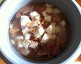รูปขั้นตอนการทำที่ 2 ของ เศษเนื้อตุ๋นมิโซะรสเผ็ด(Slow cooker)