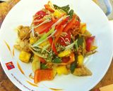 รูปขั้นตอนการทำที่ 8 ของ ไก่ผัดเปรี้ยวหวานมะม่วง