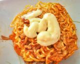 A picture of step 11 of Ramen Burger.