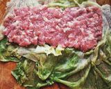 รูปขั้นตอนการทำที่ 4 ของ ผักกาดแก้วม้วนไส้หมูสับราดซอสฟองเต้าหู้