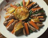 รูปขั้นตอนการทำที่ 8 ของ อกเป็ดย่างซอสส้ม(Duck l'orange)