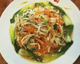 รูปขั้นตอนการทำที่ 13 ของ ผัดหมี่เต้าหู้(大煮干丝)(da zhu gan si)