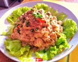 รูปขั้นตอนการทำที่ 12 ของ ไก่ผัดไวท์ซอสเต้าหู้