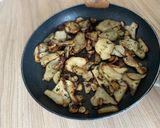 Une image de l'étape 3 de Saumon Riz et Topinambours.