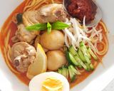 A picture of step 10 of Malaysian Nyonya Curry Laksa At Home.