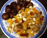 A picture of step 2 of Braised Pork Trotters with Chinese Herbs and Mugwort.