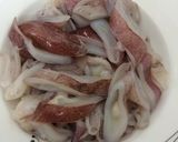 Hình bước làm 1 của món MỰC XÀO ỚT XANH
