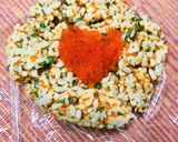 A picture of step 3 of Ultimate Tobikko Onigiri.