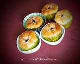 A picture of step 8 of White sesame cup cakes with dried black currants.