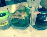 A picture of step 2 of Greens and Reds Smoothie .