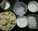 A picture of step 3 of Banana and Coconut Milk Sweet Soup (Chè Chuối).