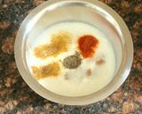 A picture of step 2 of Boondi raita.