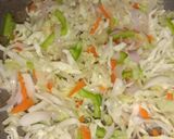 A picture of step 3 of Hakka Noodles.