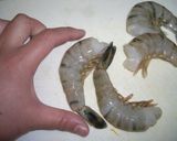 A picture of step 1 of Perfectly Straight Shrimp Tempura.