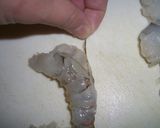 A picture of step 5 of Perfectly Straight Shrimp Tempura.