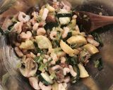 Foto del paso 4 de la receta: Quiche de zucchini, portobellos y gambas