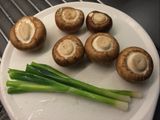 Filetes de pavo rellenos en salsa de portobellos
