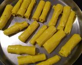 A picture of step 3 of Khandvi.