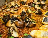 Foto del paso 1 de la receta: Arroz con lubina y Portobello 🐟 🍄