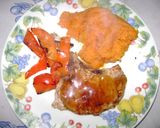 Foto del paso 3 de la receta: Cerdo agridulce a la chapa con morrón salteado