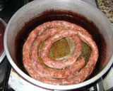 Foto del paso 1 de la receta: Polenta con salchichas parrilleras
