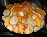 Foto del paso 6 de la receta: Pollo y vegetales al disco de arado