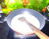 A picture of step 1 of Kaju milk peda.