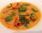 Une image de l'étape 5 de Soupe de crevettes au lait de coco à l'asiatique.