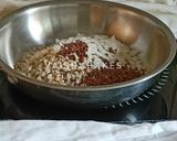 A picture of step 1 of Multigrain Laddus with Rolled Oats & Sattu.