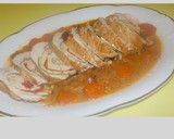 Foto del paso 21 de la receta: Pechuga de pavo rellena con salsa de vino