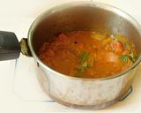 A picture of step 6 of Appam with kadalai curry (chickpea masala curry).