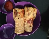 A picture of step 3 of Egg roll (for kids).