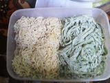 Mie hijau homemade